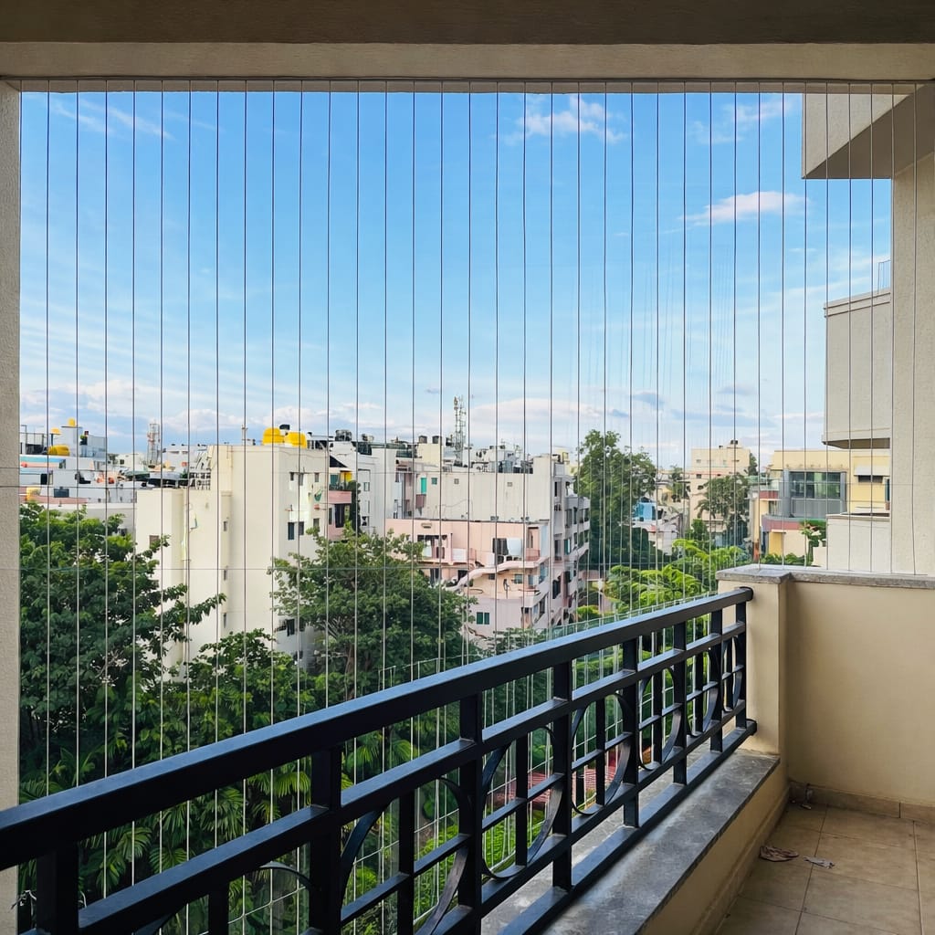 Invisible Grill Balcony Safety